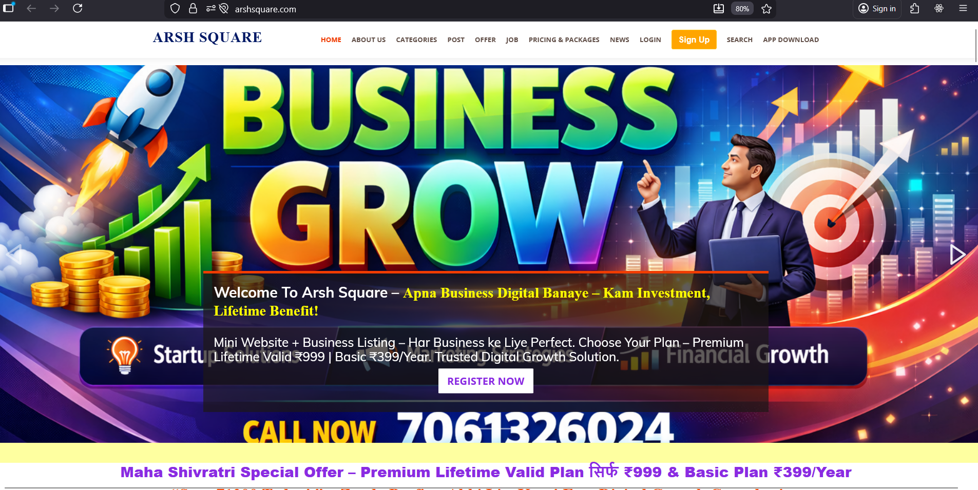 Business Listings Mini Website