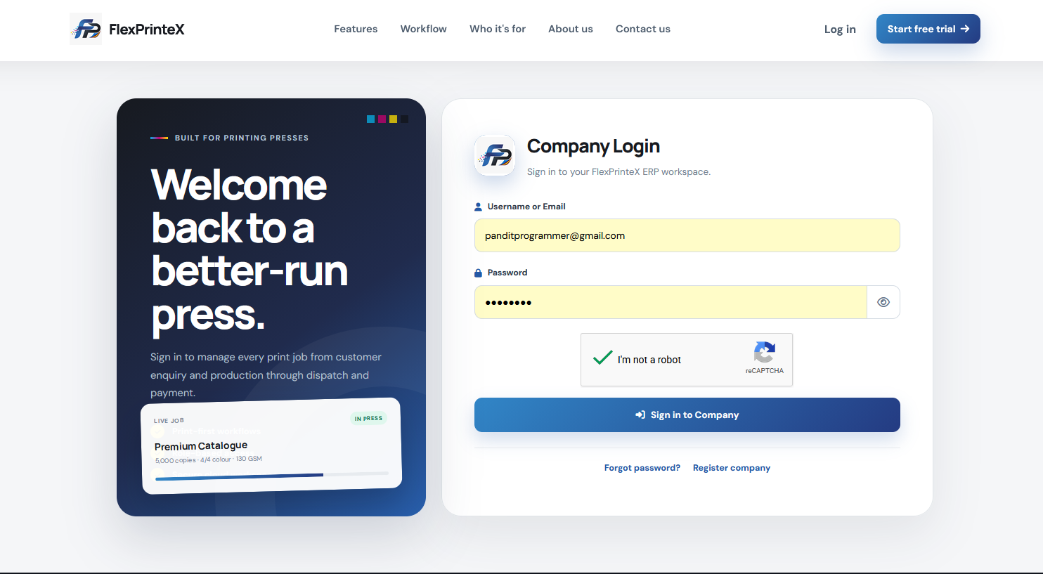 ERP Web Application