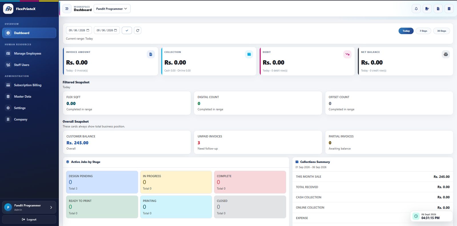 ERP Web Application